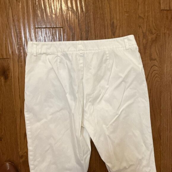 J. McLaughlin white crop wide leg pant size 14 - Picture 9 of 10